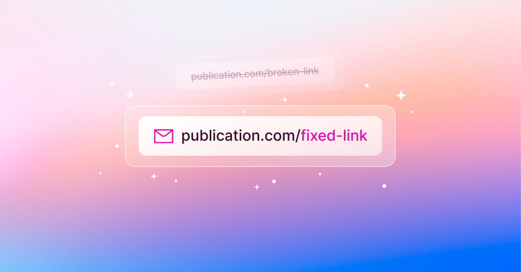 Update links in email newsletters