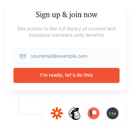 Sign up UI